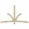 Ekena Millwork Davenport Rough Sawn Timber Gable Bracket, Douglas Fir, 84"W x 53"H x 4"D x 4"F, 15/12 Pitch GBW084X53X0404DAV00RDF - alternate 1